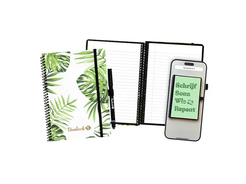 Notitieboek Bambook Tropical A5 lijn 40pagina's uitwisbaar