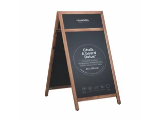 Europel Krijtstoepbord met Topbord 660 x 1280 mm DELUX Natural - 7