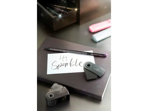Potlood Faber-Castell Grip Sparkle Midnight 3 kokers elk 48 potloden