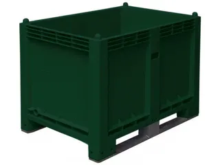 Stapelcontainer Pp Hxbxd 850x1200x800mm 550 Liter 2Sledepoten Groen - 1