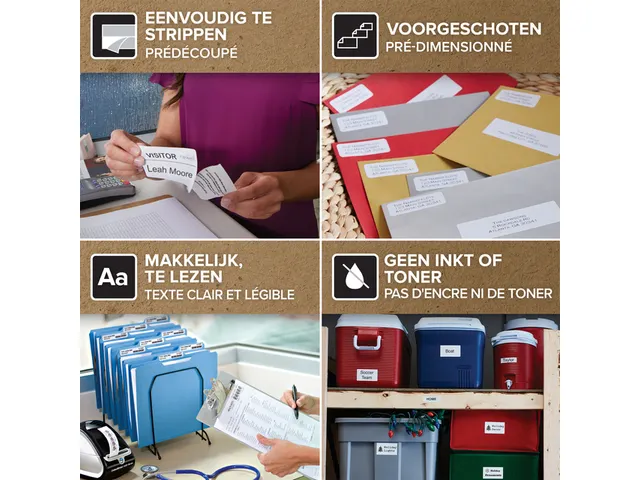 Etiket Dymo 11356 Labelprint Naambadge Label 41x89mm S0722560