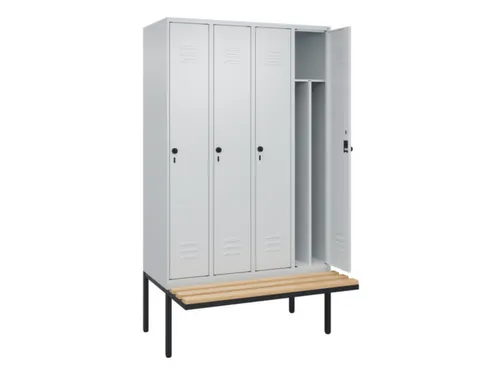 locker voor scheiding van kleding,HxBxD 2120x1200x815mm,4vak