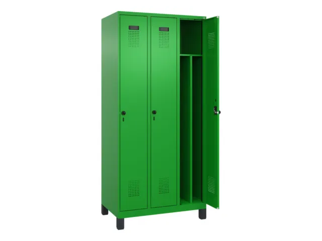 locker voor scheiding van kleding,HxBxD 1950x900x500mm,3vak