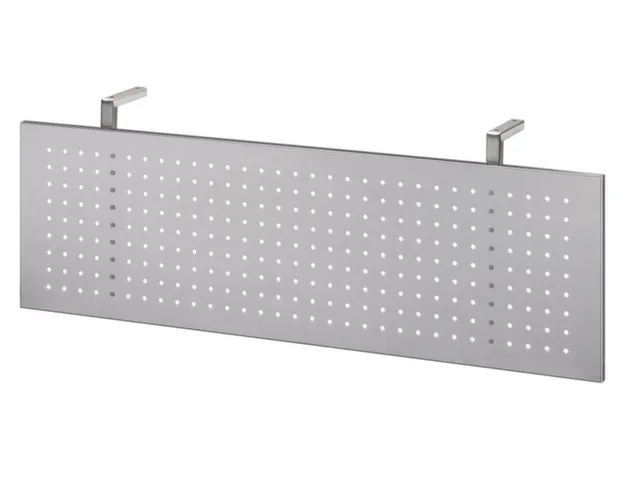 zichtscherm,v. bureau,HxB 350x1150mm,zilverkleurig