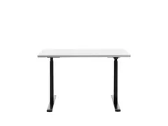 Elektrisch ihv bureau,HxBxD 700-1200x1200x600mm,blad wit,T-voet zwart