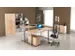 Av. régl. él. hauteur bureau assis/debout,HxlxP 630-1270x1600x800mm