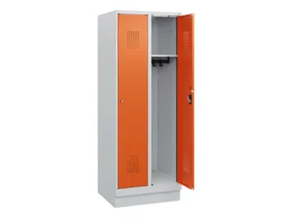 schoollocker,HxBxD 1630x600x500mm,2vak,vak B 300mm,cil.-slot,sokkel - 1