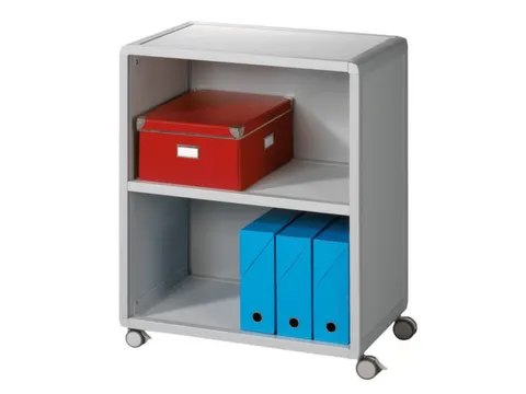 transportwagen,HxBxD 864x651x330mm,2vakken,1niveaus,2 OH,romp grijs