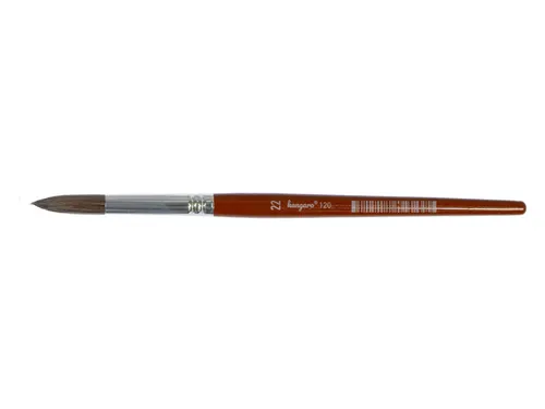 Penseel Kangaro Serie 120 rond Nr. 22 geitenhaar doos 6 stuks