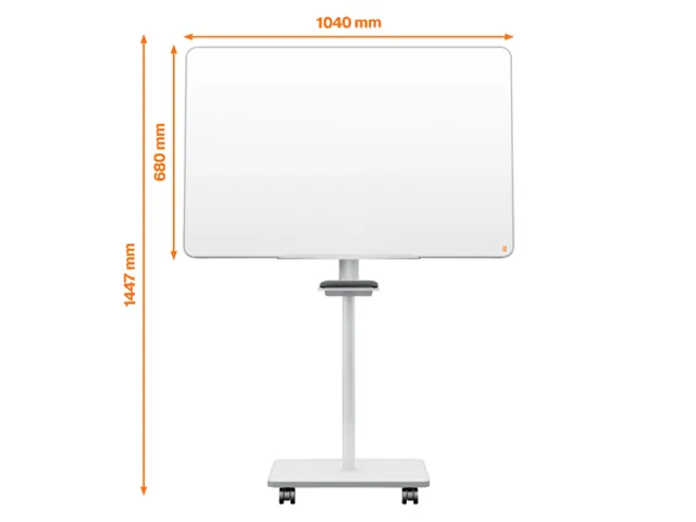 Nobo Move & Meet Mobiele Flipover 70x100cm staal grijs
