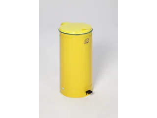 afvalverzamelaar,1x70l,HxØ 700x450mm,klemring,romp staal RAL1023 - 2