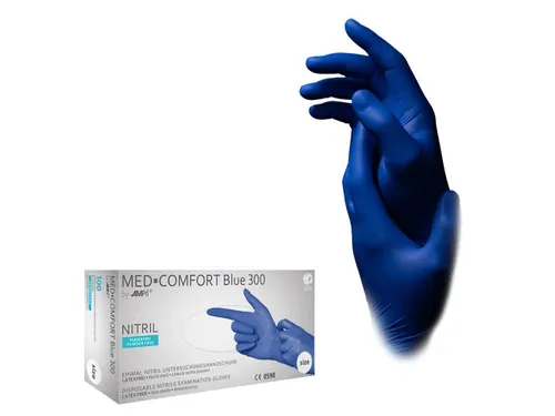 Ampri nitril handschoen Blauw Blue 300 extra lang maat S 100 stuks