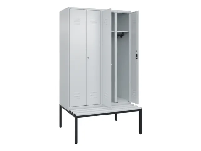 locker voor scheiding van kleding,HxBxD 2120x1200x815mm,4vak