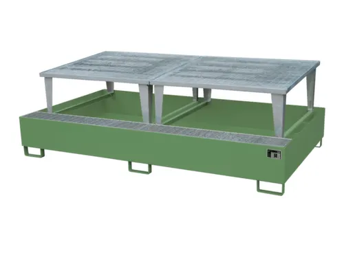 opvangbak,v. 2xIBC,opvangvol. 1000l,HxBxD 863x2650x1460mm
