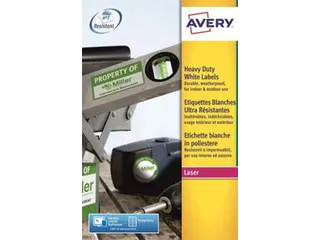 Weerbestendige etiketten Avery 63.5x38.1mm Polyester Wit 420 Stuks - 1