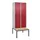 locker met bank,HxBxD 2120x800x815mm,2vak,vak B 400mm,draaigrendel
