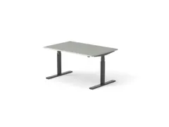Elektrisch ihv bureau HxBxD 640-1300x1400x1000mm blad grijs