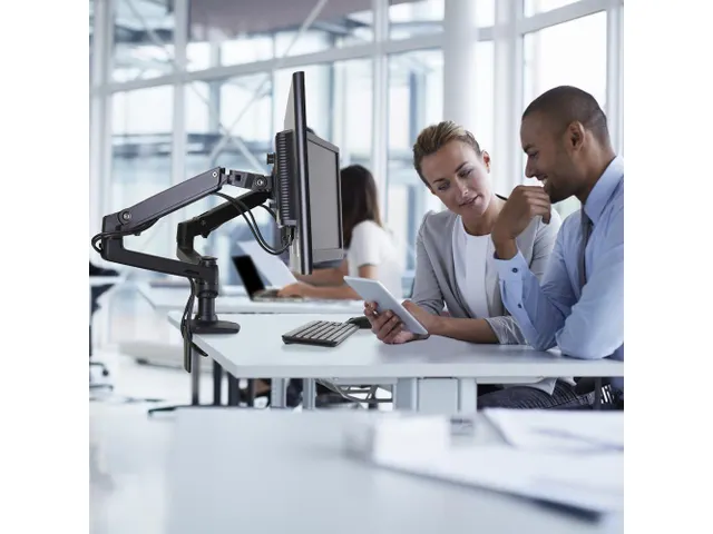 Monitorarm 2 Schermen Lx Dual Side-by-side Mat Zwart