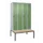 locker met bank,HxBxD 2120x1200x815mm,4vak,vak B 300mm,draaigrendel