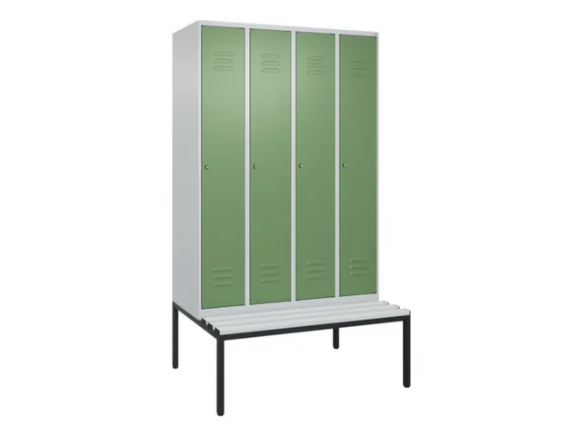 locker voor scheiding van kleding,HxBxD 2120x1200x815mm,4vak