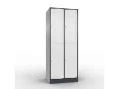 lockerkast cil.slot 1950x770x640mm 2x2 vakken RAL7021 front RAL7035