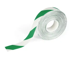 Durable Signaal Sticker Vloermarkering Groen/wit 50mmx30m - 1