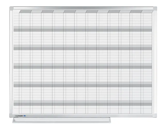 Tableau planning Legamaster Professional annuel horizontal 90x120cm
