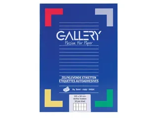Gallery Witte Etiketten 105x58mm A4 10 per vel - 1