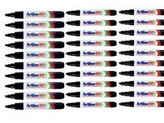 Viltstift Artline 90 schuin 2-5mm zwart Voordeelbundel