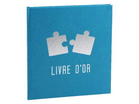 Gastenboek PUZZLE 21x19cm 140bl