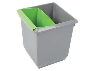 Inzetbak voor vierkante tapse papierbak groen - 2