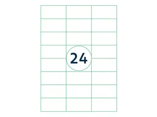 Verwijderbare Etiketten 70x37mm wit Doos a 1000 Vel 42012 - 2