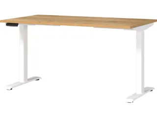Elektrisch ihv bureau,HxBxD 720-1200x1400x800mm,blad Navarra-eiken - 1