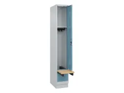 locker met bank,HxBxD 1950x300x815mm,1vak,vak B 300mm,cilinderslot