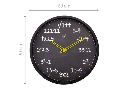 Reken wandkllok - 30cm -Stille klok- Rekenformule design - nXt by NeXt