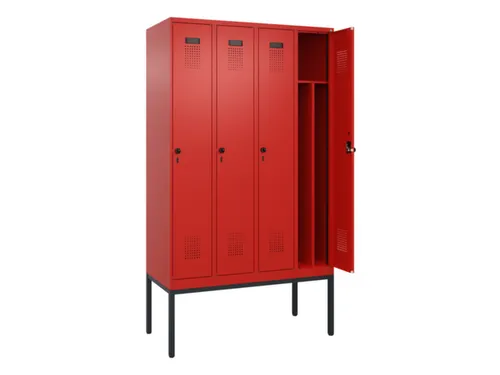 locker voor scheiding van kleding,HxBxD 2120x1200x500mm,4vak