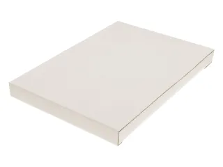 Brievenbusdoos Raadhuis A4+ 350x250x28mm wit 650grs duplex krimp a 5 s - 2