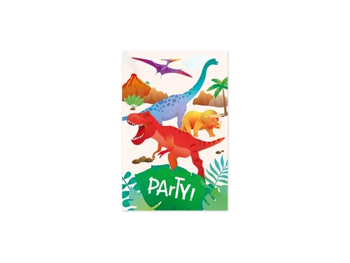 Uitnodigingskaarten Dino