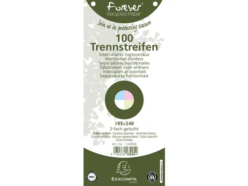 Tabstroken perfo FOR EVER 105X240mm ass