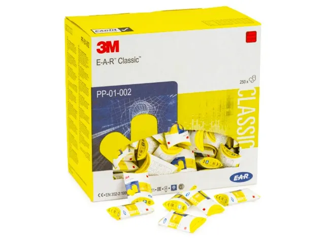Bouchons d'oreilles EAR Classic jaune boîte de 250 paires