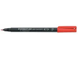 Viltstift Staedtler OHP Lumocolor 318 Fijn 0.6mm Rood