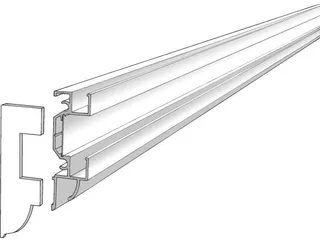 Partnerline Railsysteem wit, compleet incl. afdekstrip - 4