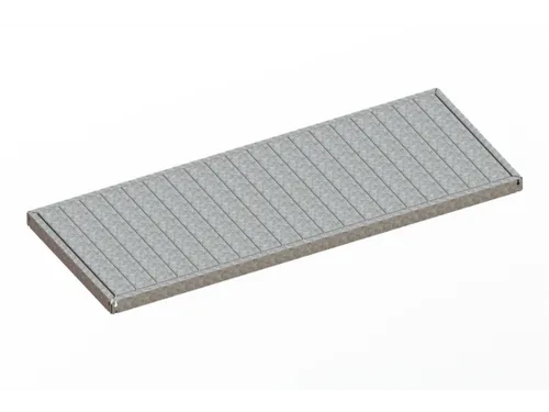 legbord van plaatstaal,v. breedvakstelling,BxD 2000x800mm,vakl. 500kg