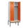 locker met bank,voor scheiding van kleding,HxBxD 2120x800x815mm,2vak