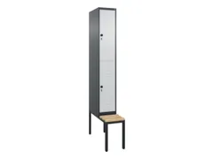 Dubbeldekse dekenkist,HxBxD 2120x300x815mm,1x2vak.,vak B 300mm