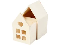 Huis met lade Creativ Company 10.8x6.8 cm hout