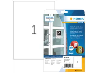 HERMA 10798 Weerbestendige etiketten A4 210x297mm Wit 20 stuks - 1