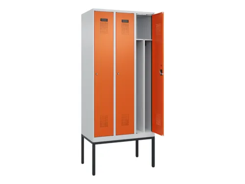 locker voor scheiding van kleding,HxBxD 2120x900x500mm,3vak