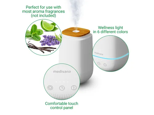 Medisana AD 650 Aroma Diffuser ultrasone technologie Aromatherapie