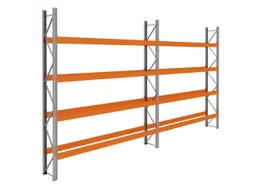 palletstelling,basis+1xaanbouw,HxBxD 4620x7500x750mm,vakl. 3400kg